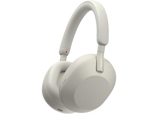 Sony Wireless Noise Canceling Bluetooth Headphone, Magnificent Sound, 30 Hour Battery Life, 32.81 ft Effective Range, 2.4 GHz Band Frequency, Detachable Cord, Closed Dynamic - Silver
